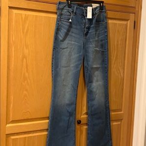 American eagle hi rise artist flare women’s jeans